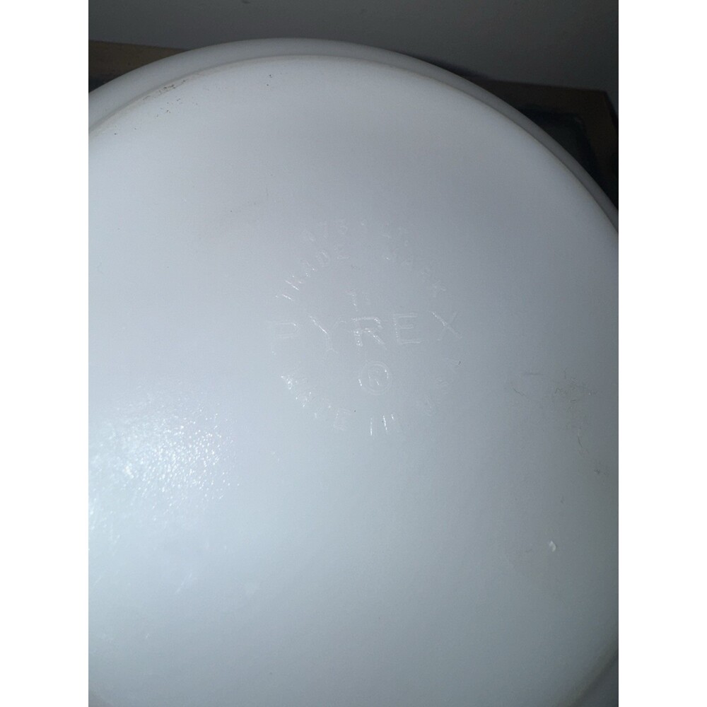 Pyrex Amish Butterprint Turquoise White 1pt Casserole Dish Vintage NO LID - Picture 5 of 7